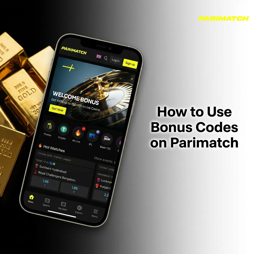 Step-by-step guide on how to use bonus codes on Parimatch to activate promo offers and deposit bonuses
