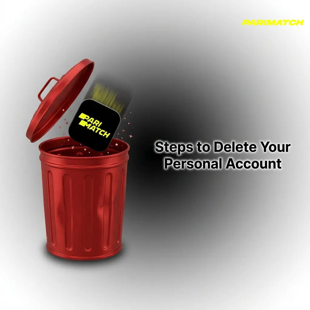 Steps to delete a Parimatch Tier 2 account by contacting support via live chat or email for permanent closure