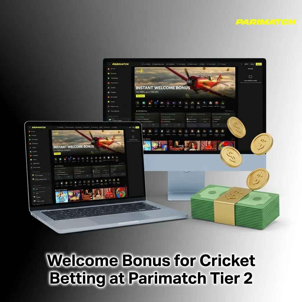 Parimatch Tier 2 welcome bonuses for cricket betting including IPL bonus up to 70,000 INR and sports bonus options