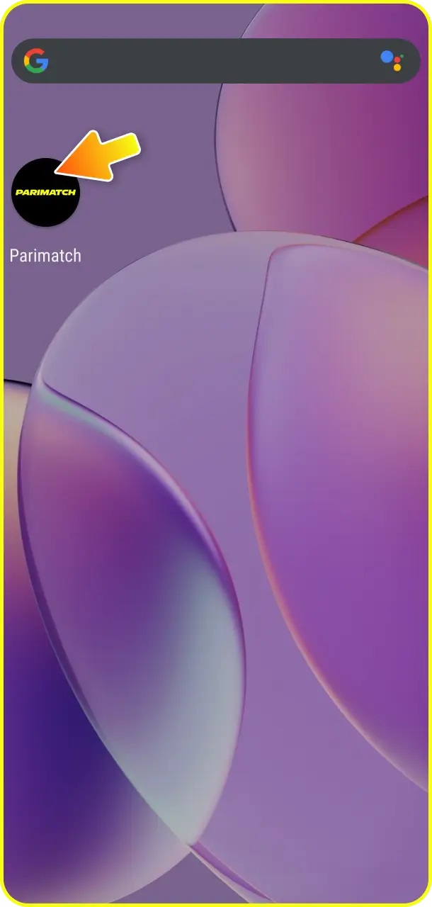 Launch the app from your home screen and start betting on Parimatch app.