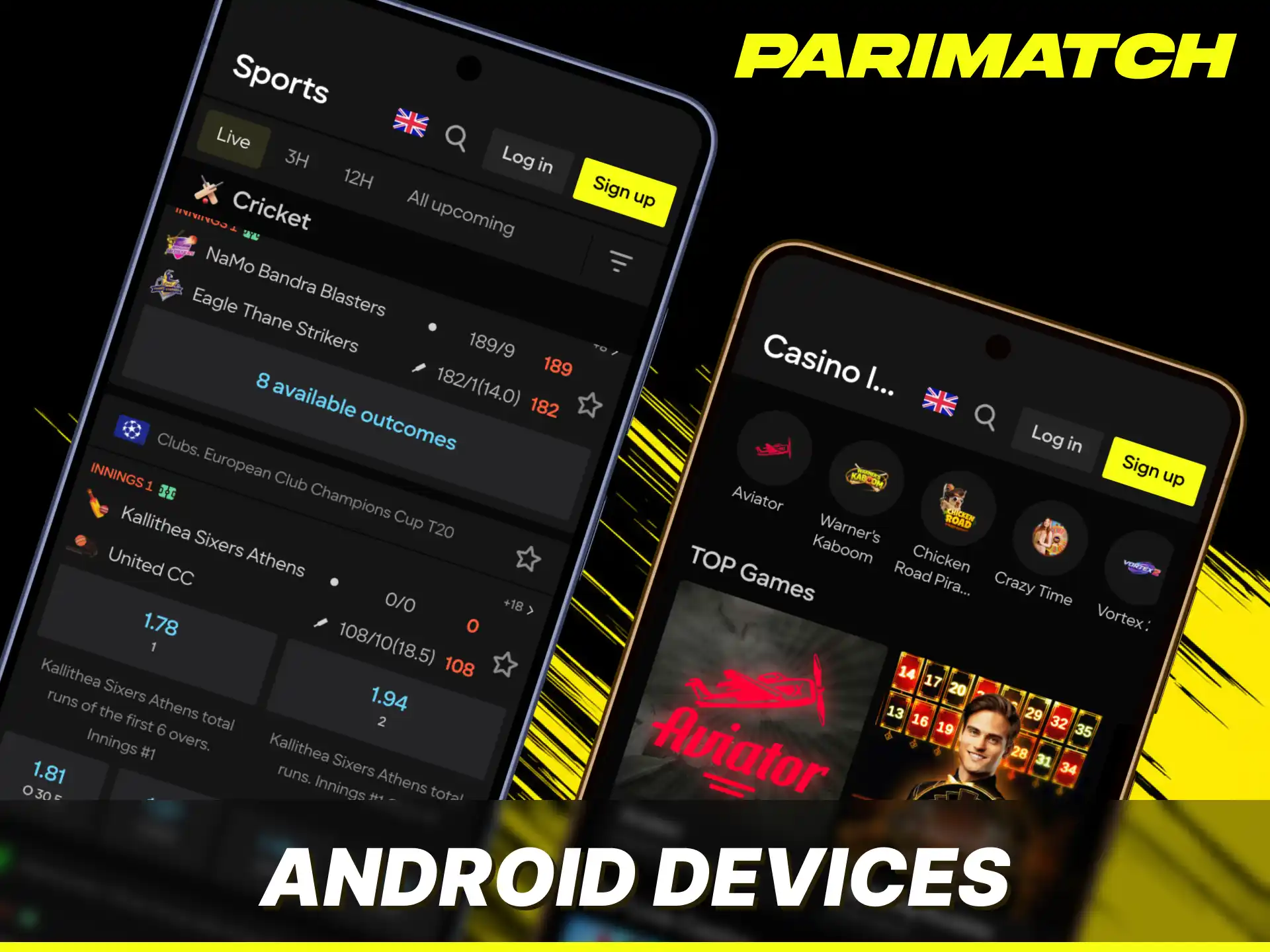 Check the list of compatible hardware to run the Parimatch app smoothly.