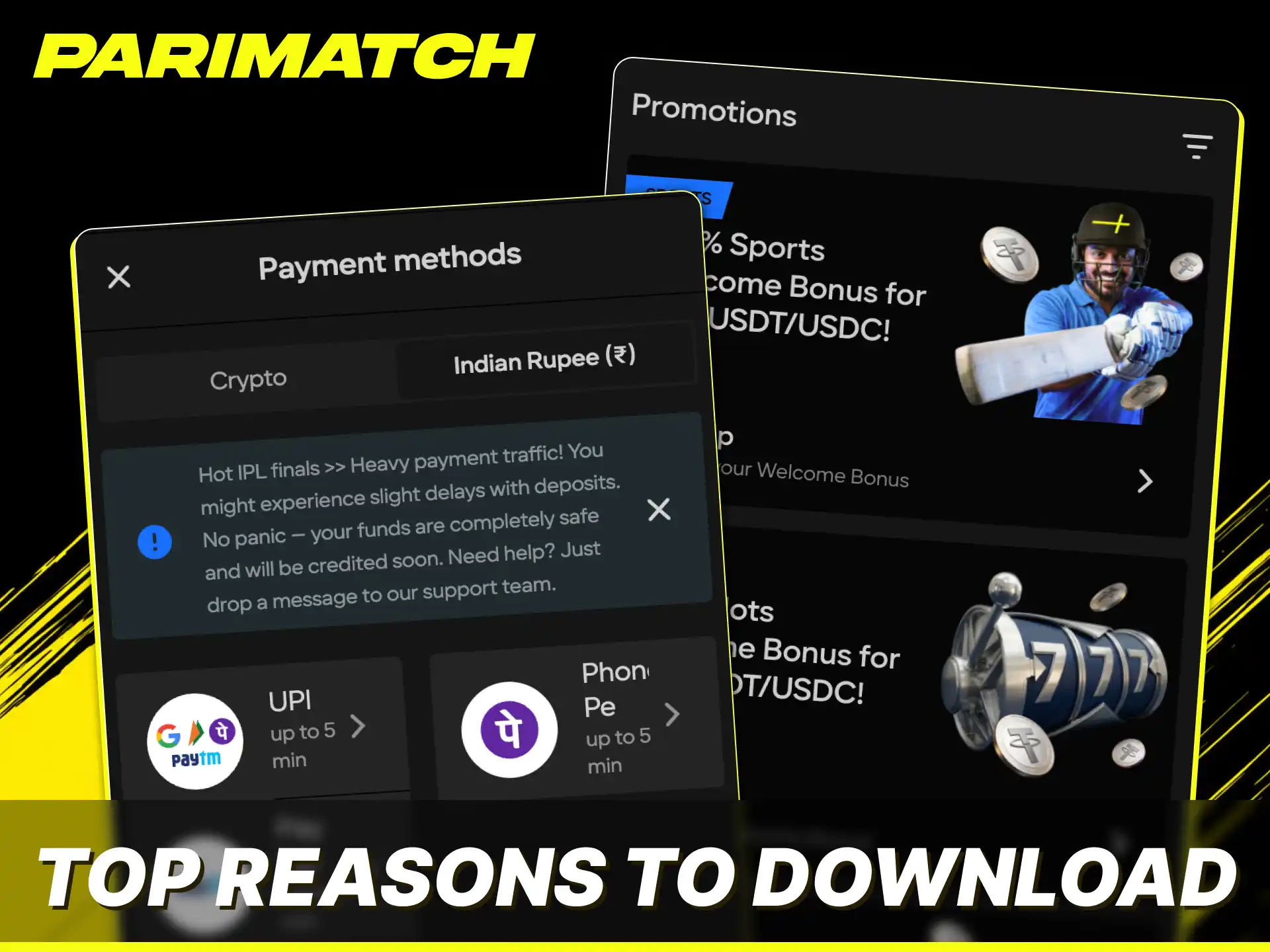 Download the Parimatch app today to enjoy premium live betting tools anywhere.
