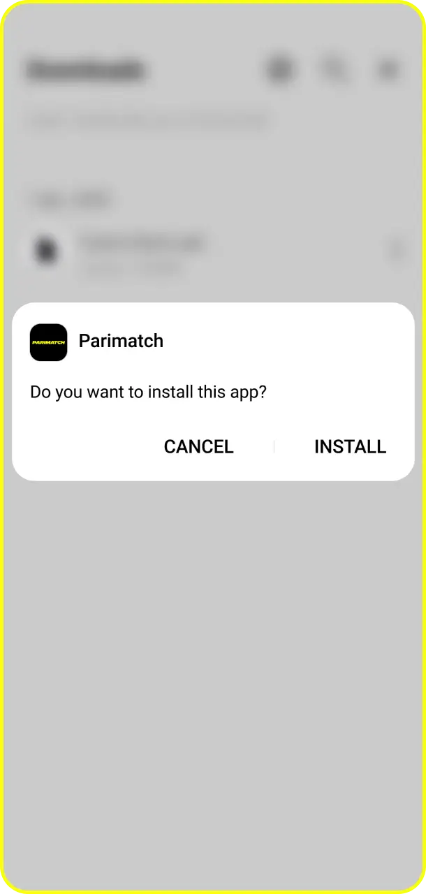 Complete installation and log in to your profile to play Aviator at Parimatch.