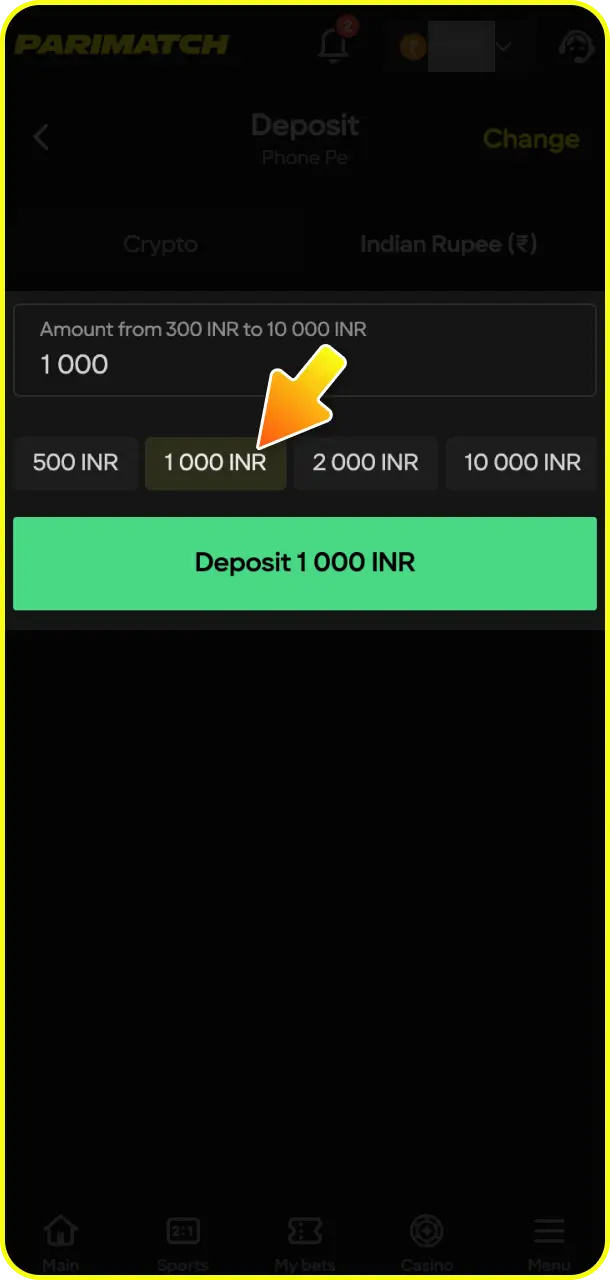 Top up your balance securely and make your first deposit for JetX at Parimatch.