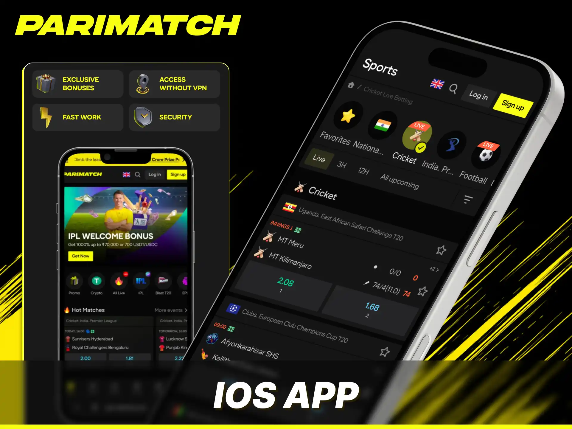 Install the premium iOS app for smooth mobile betting on Parimatch.