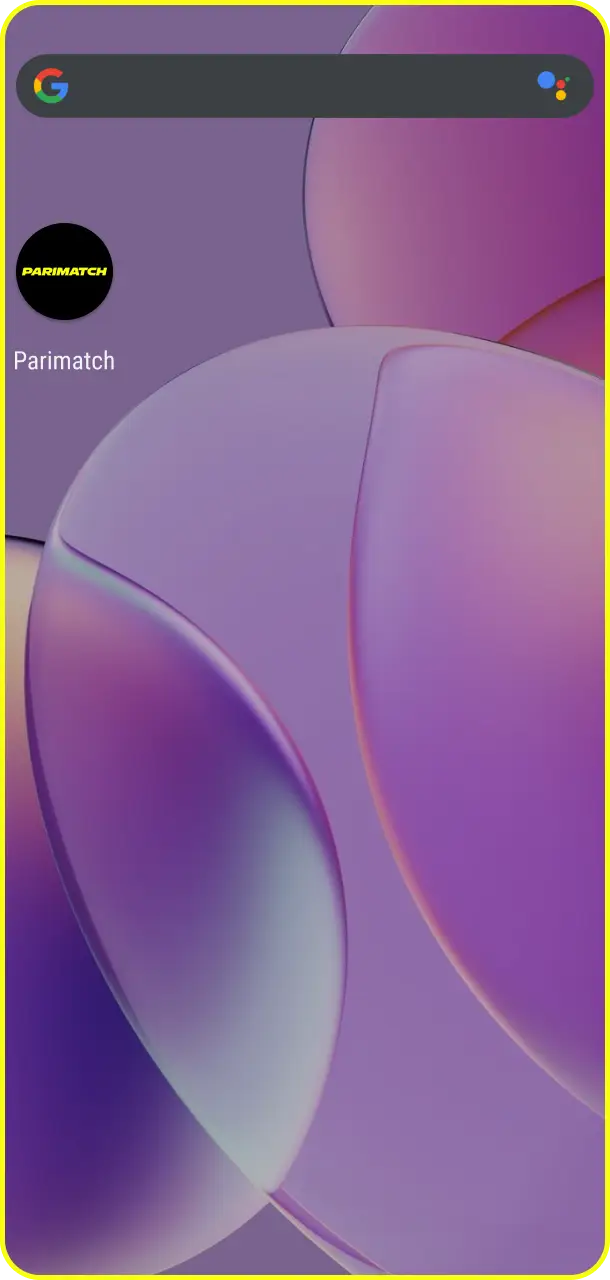 Click the desktop shortcut to open the app and log in for Mines at Parimatch.
