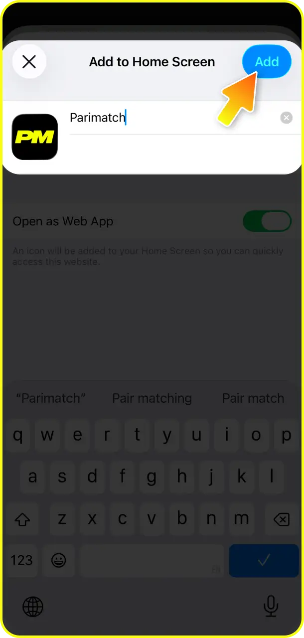 Check the newly generated shortcut to confirm and launch Mines on Parimatch.