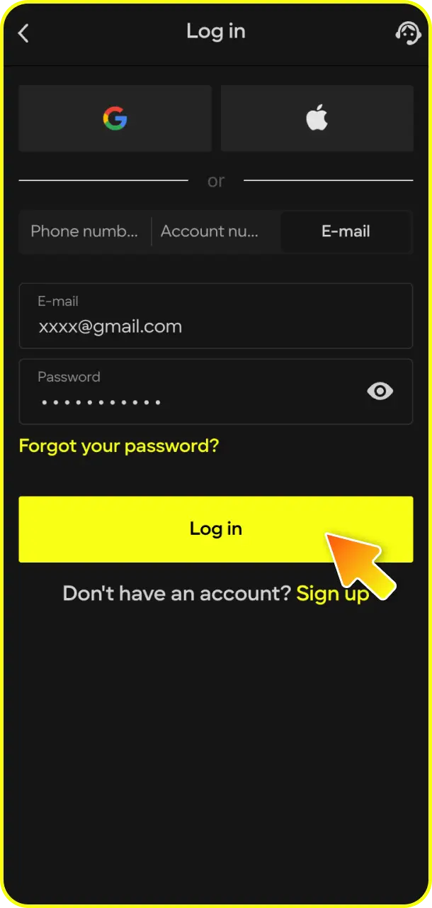 Open the installed application to complete installation and log in for Plinko at Parimatch.