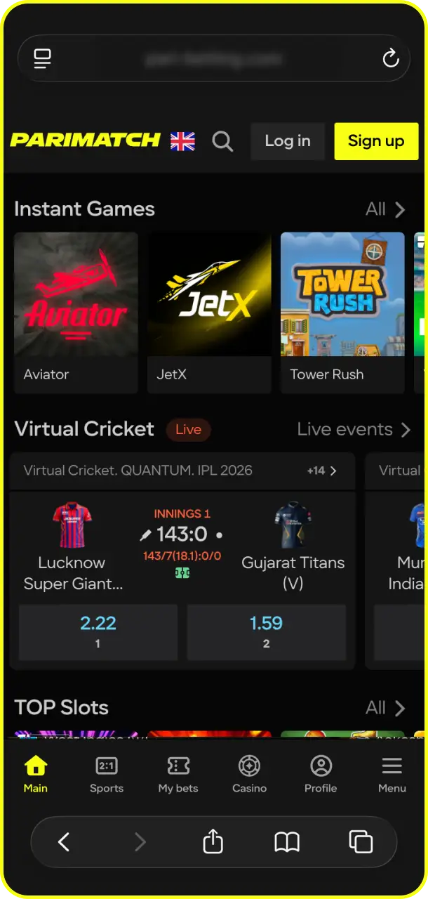 Open the official platform site in Safari on your iPhone for Plinko on Parimatch.